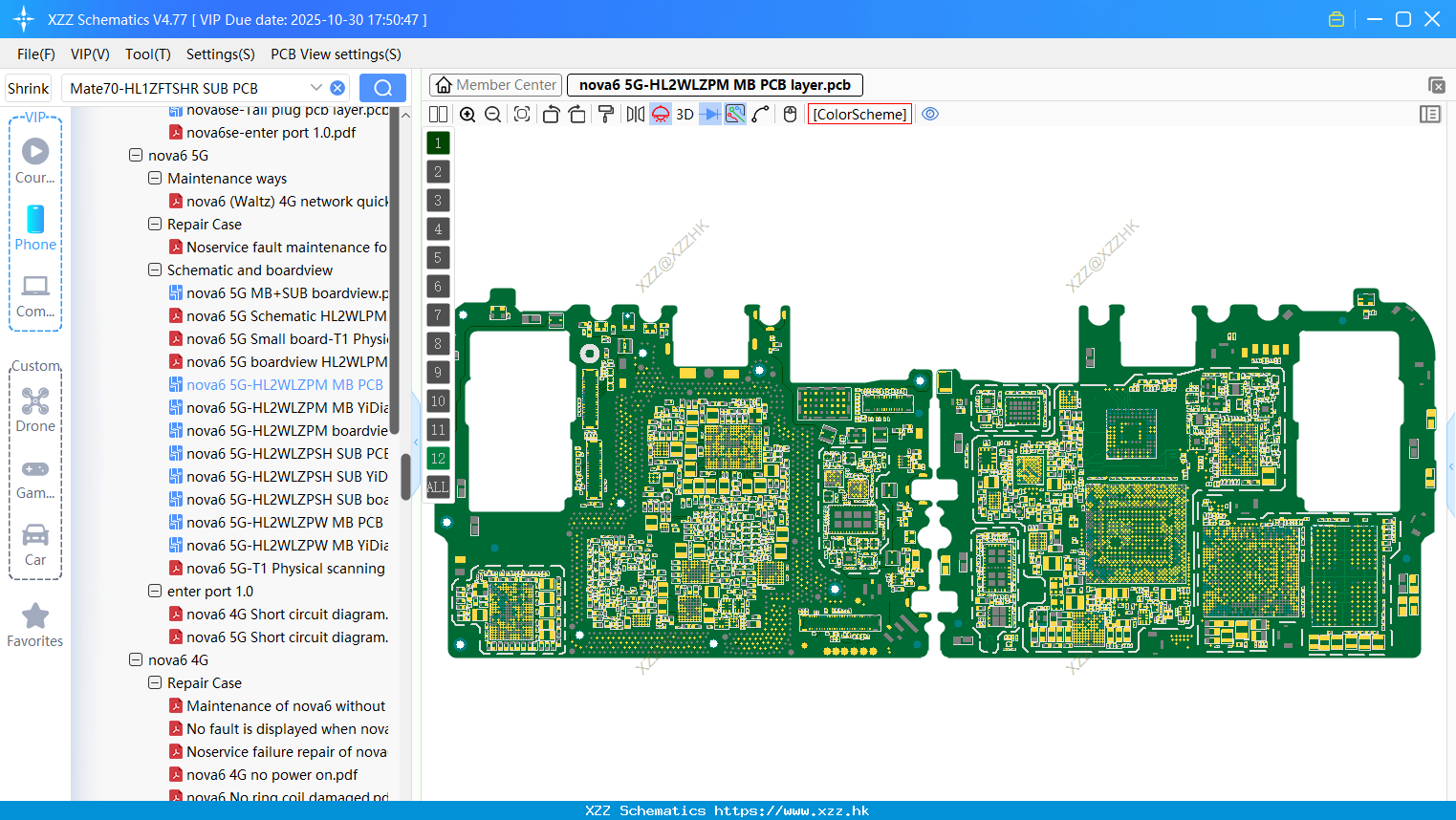 Huawei Nova6 5G-HL2WLZPM MB PCB Layer